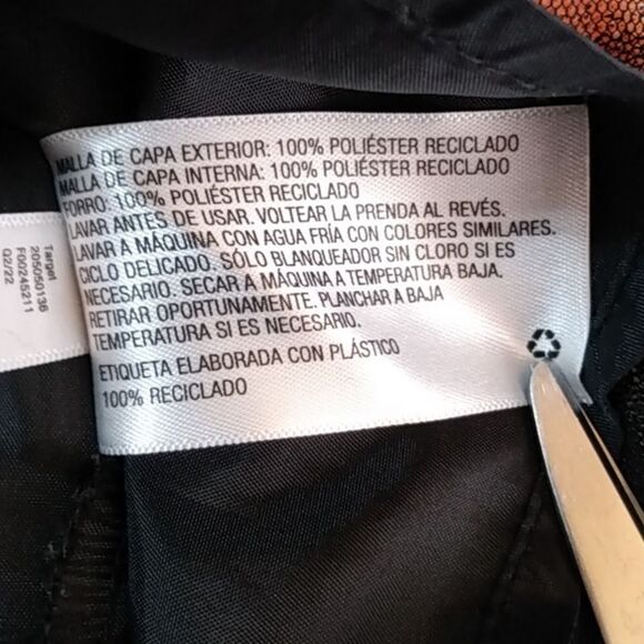 Cat & Jack Black and Orange Pleated Mini Skirt for Casual Outings - Picture 6 of 9